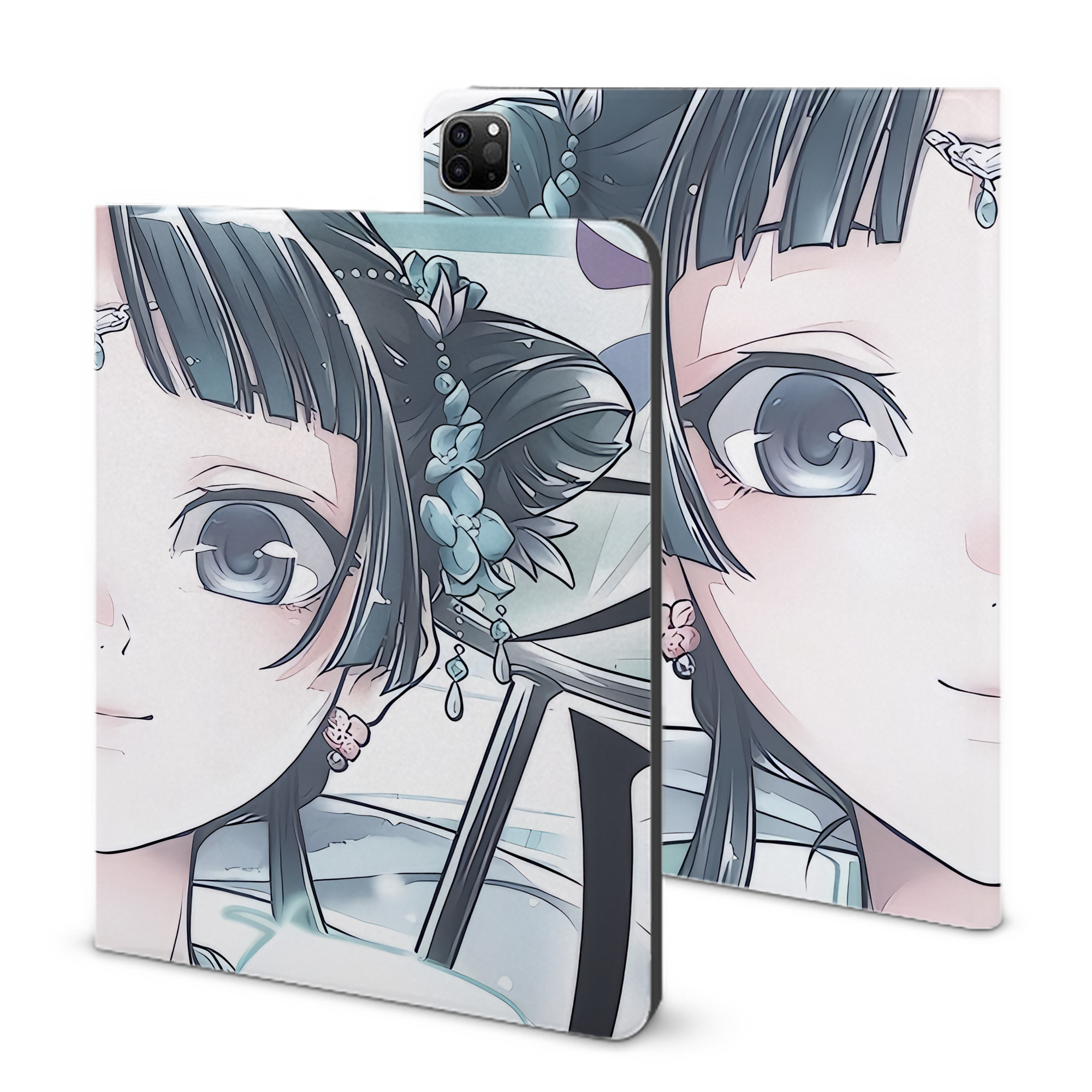 （画像用） 薬屋のひとりごと The Apothecary Diaries IPad ケース ブック型 PUレザー TPU 耐衝撃 軽量 薄型 ペン収納なし 全面保護 IPad 各モデル対応
